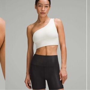 NWT Lululemon Athletica Asymmetrical Ribbed *SHINE Bra
